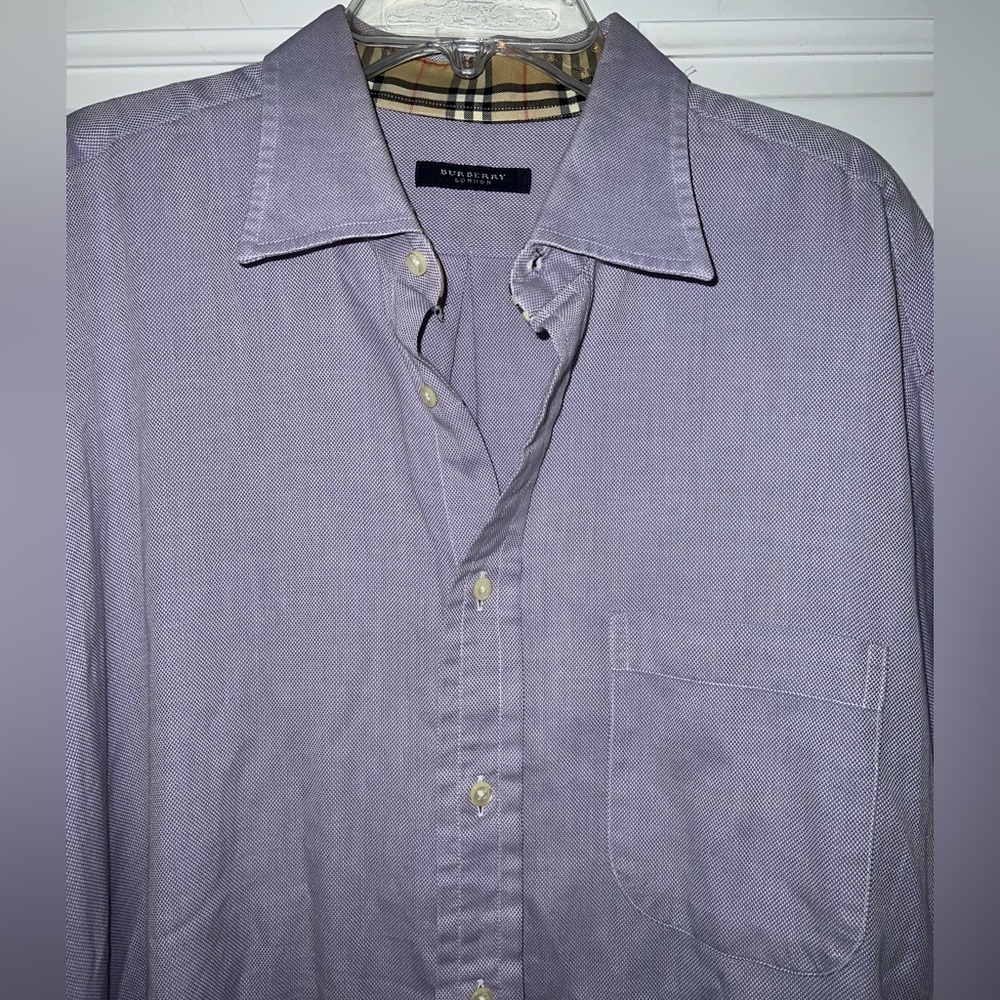 Purple Burberry Shirt size 16(1/2)L